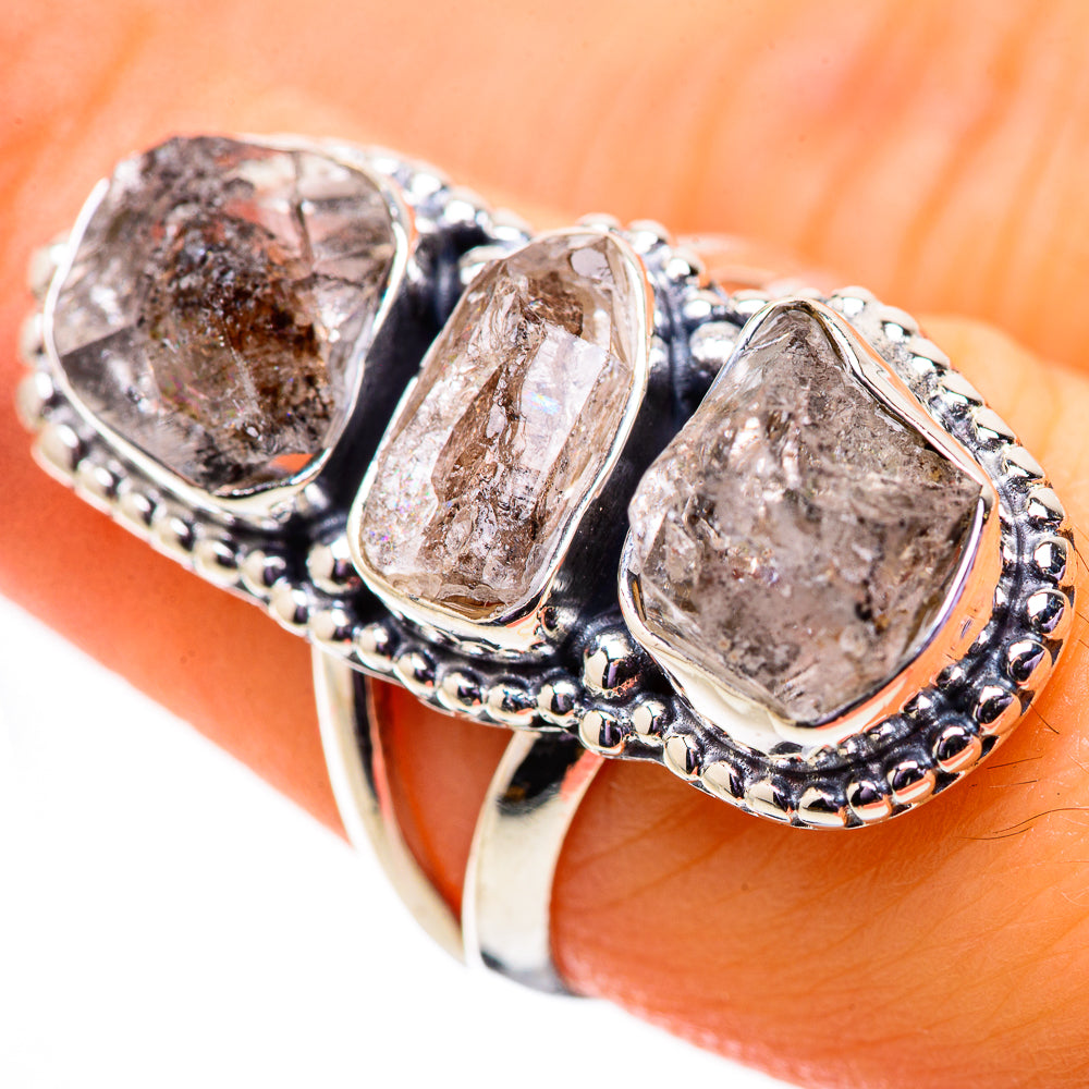 Herkimer Diamond Rings handcrafted by Anasilvercos - RING134034