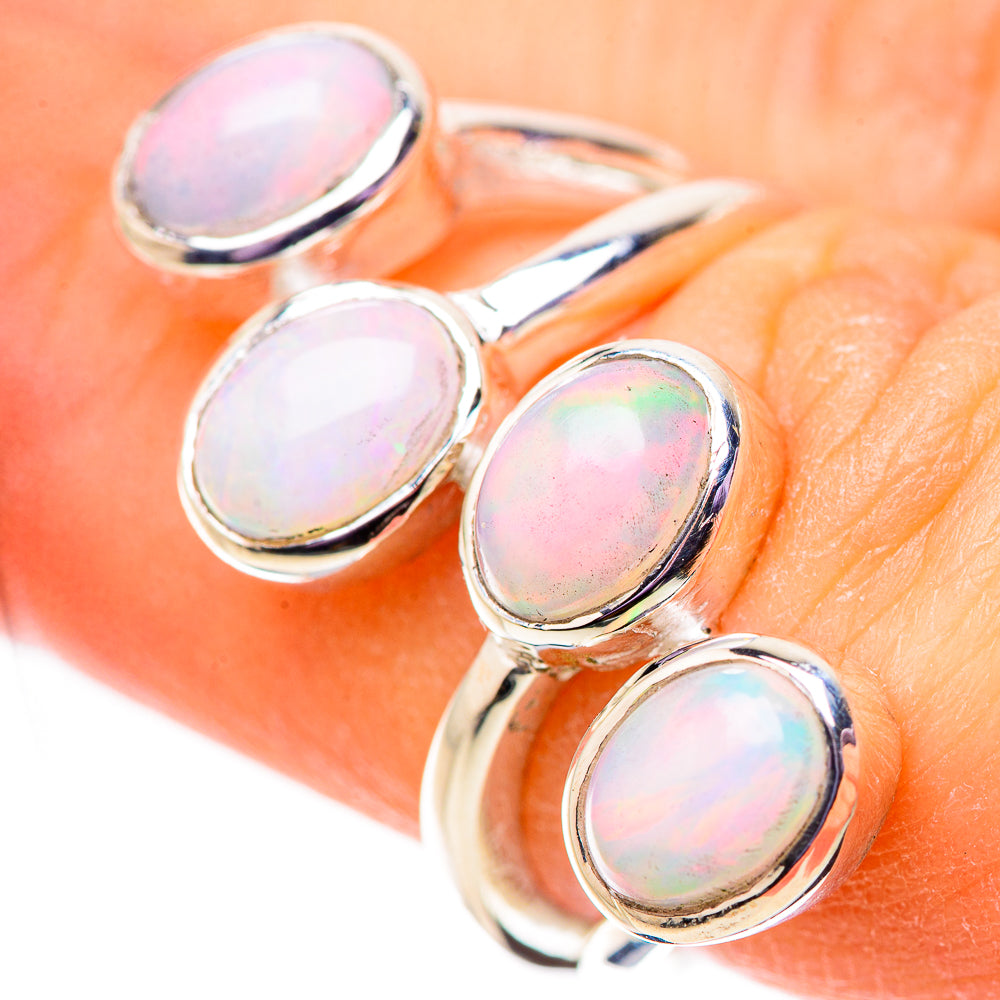 Ethiopian Opal Rings handcrafted by Anasilvercos - RING134040