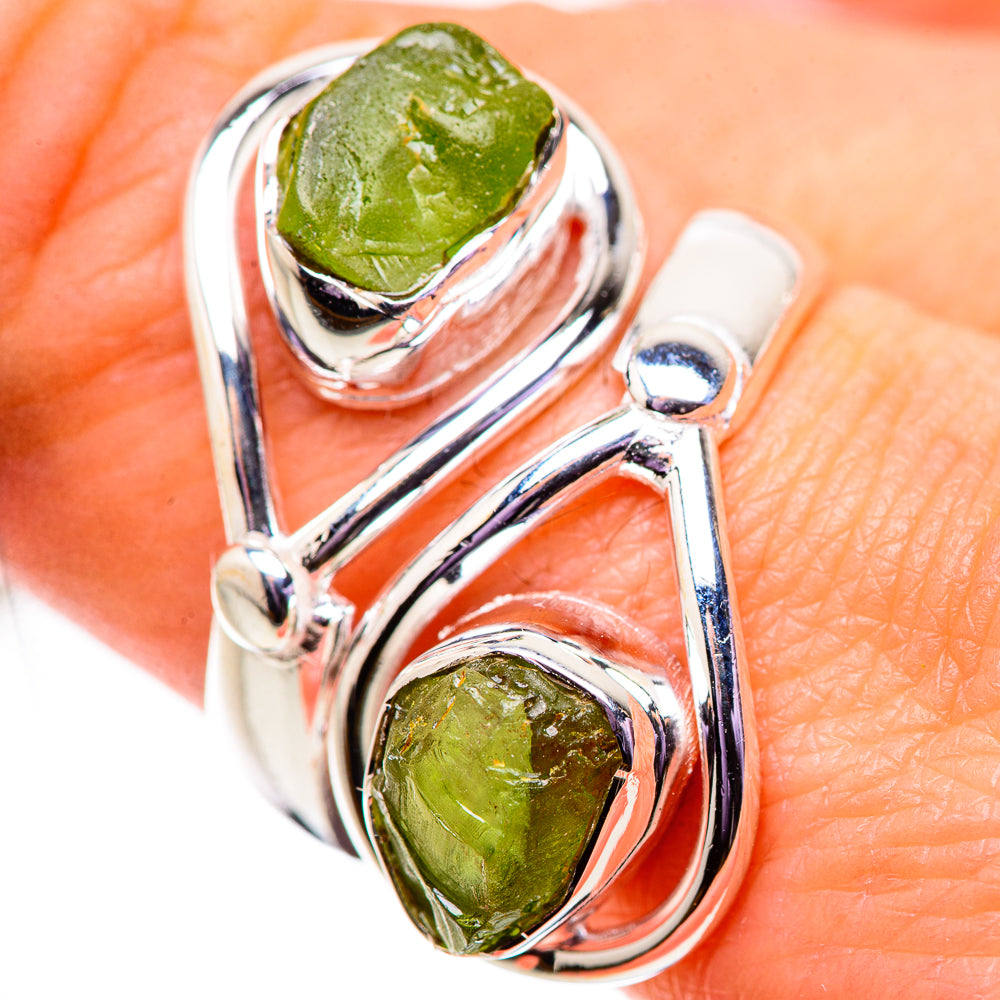 Peridot Rings handcrafted by Anasilvercos - RING134053