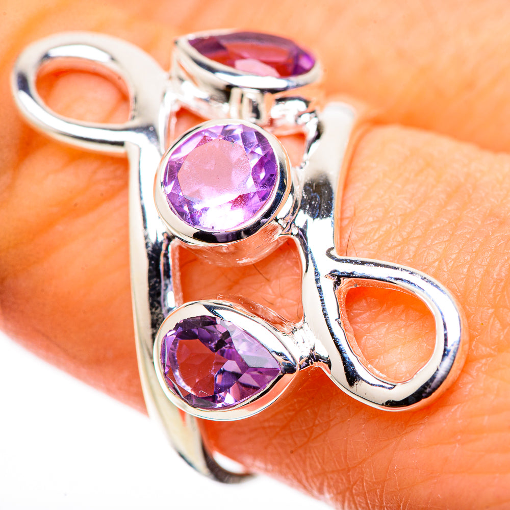 Amethyst Rings handcrafted by Anasilvercos - RING134058