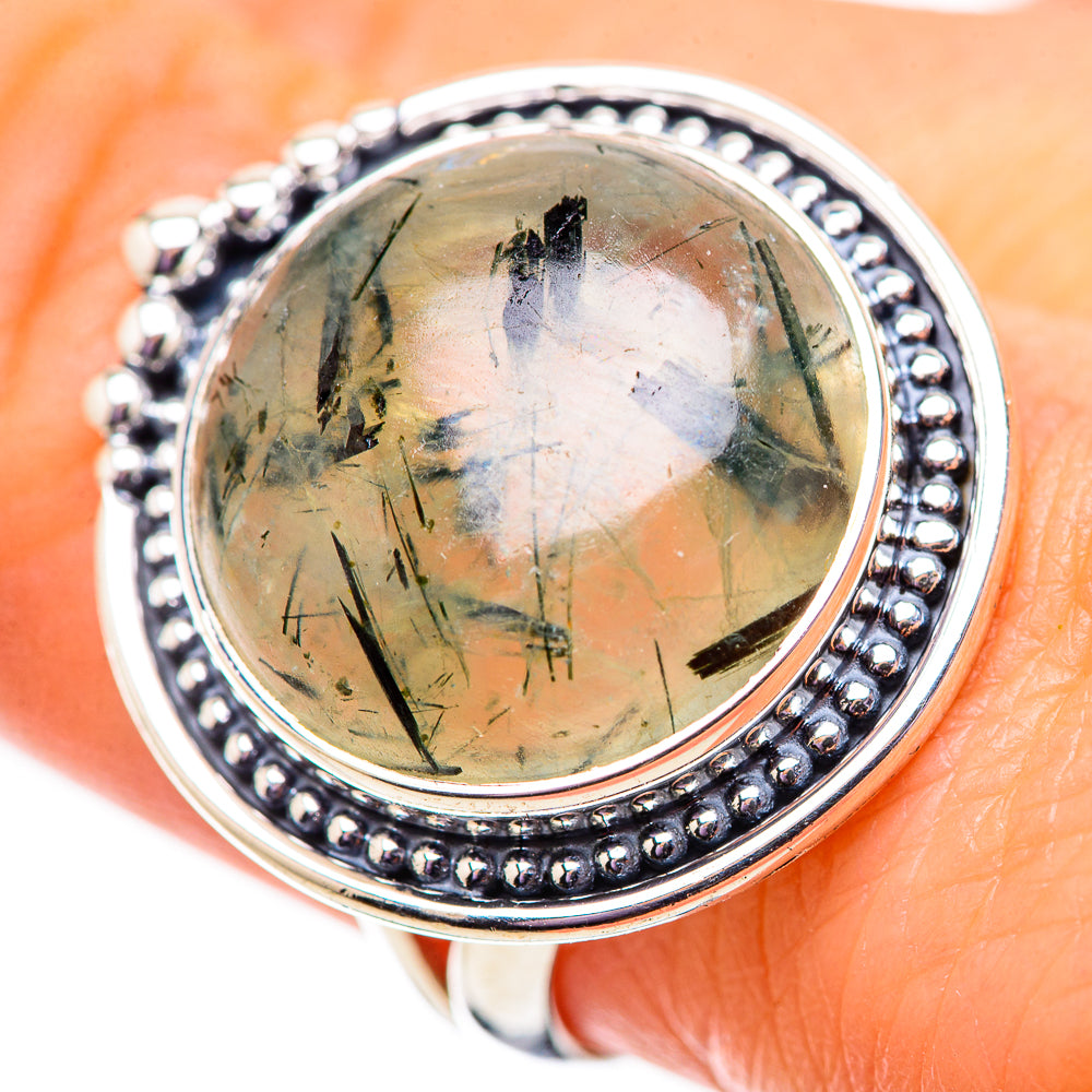 Prehnite Rings handcrafted by Anasilvercos - RING134073