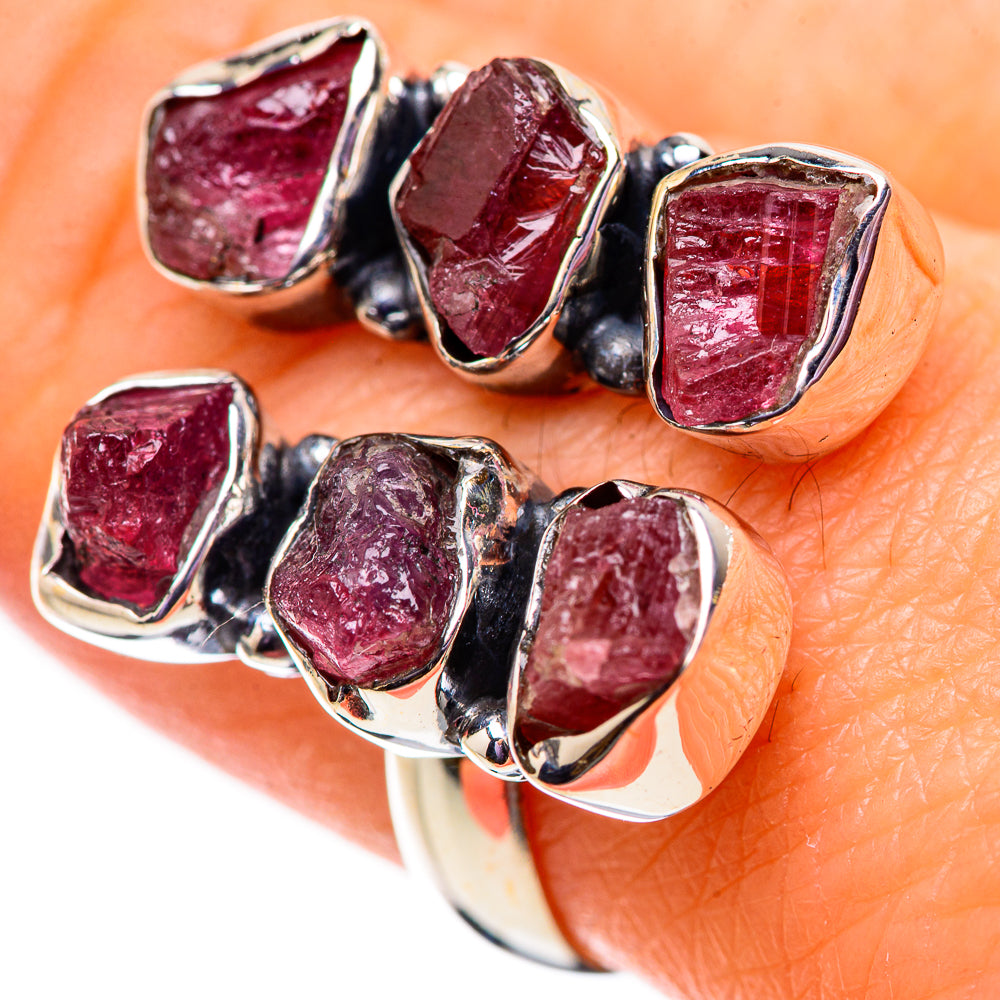 Pink Tourmaline Rings handcrafted by Anasilvercos - RING134080