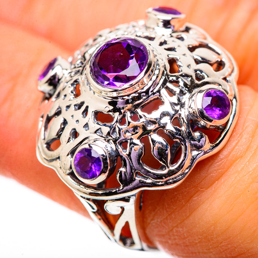 Amethyst Rings handcrafted by Anasilvercos - RING134081