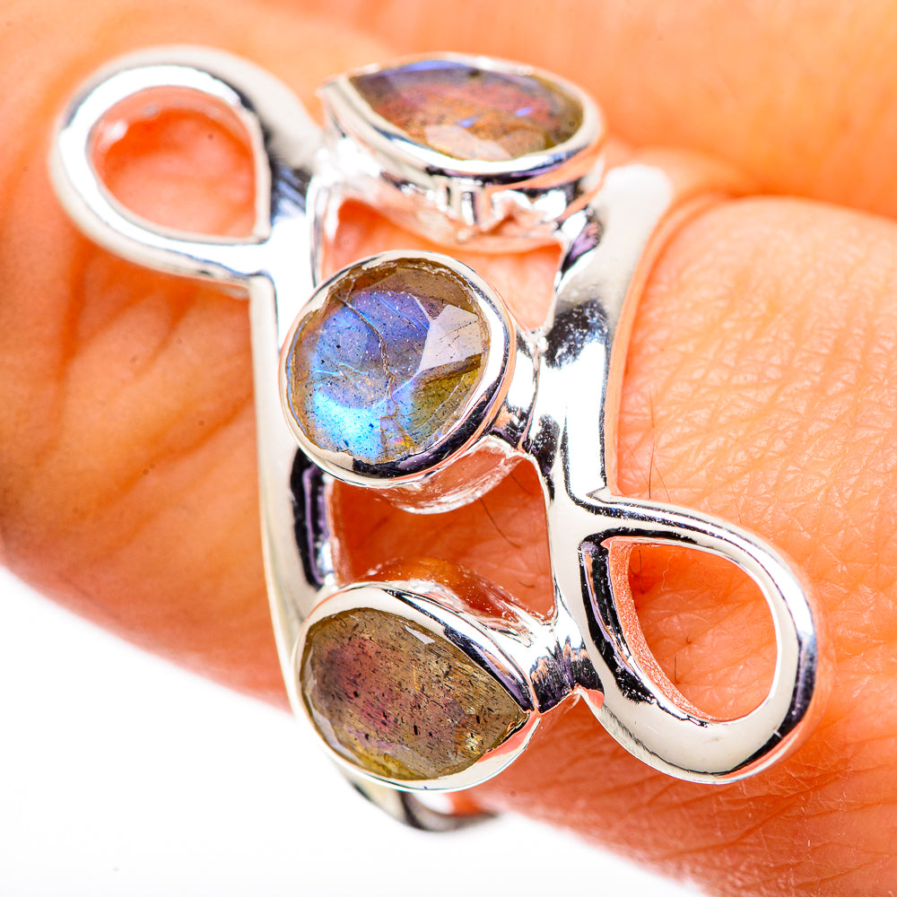 Labradorite Rings handcrafted by Anasilvercos - RING134089