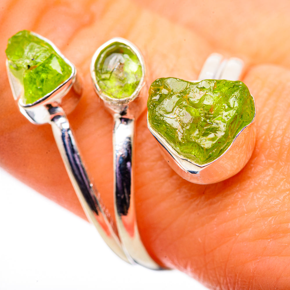 Peridot Rings handcrafted by Anasilvercos - RING134124