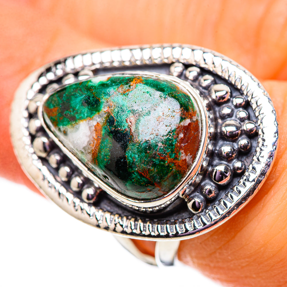 Malachite Rings handcrafted by Anasilvercos - RING134125