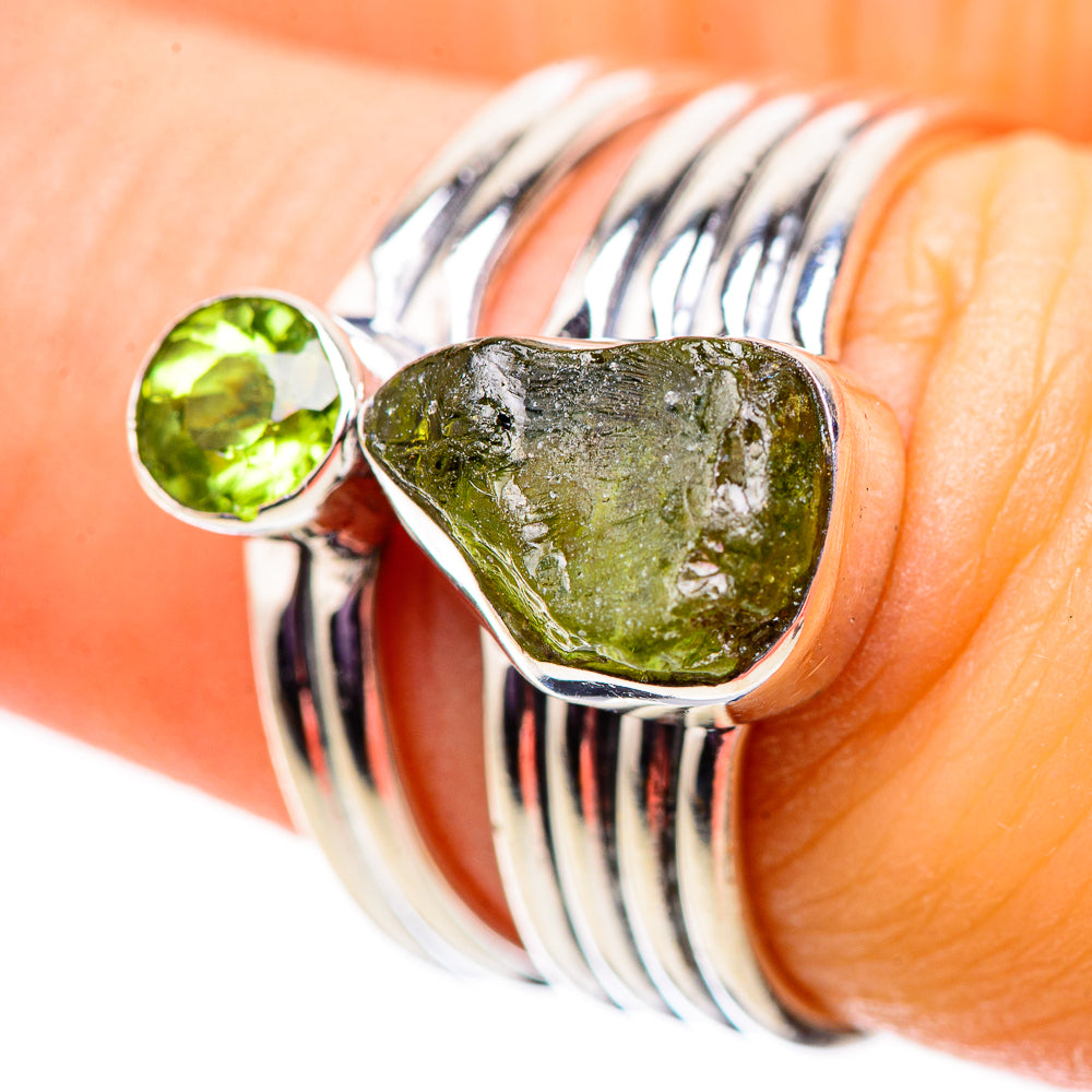 Peridot Rings handcrafted by Anasilvercos - RING134127