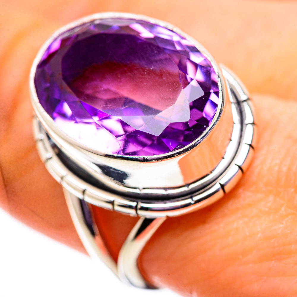 Amethyst Rings handcrafted by Anasilvercos - RING134134