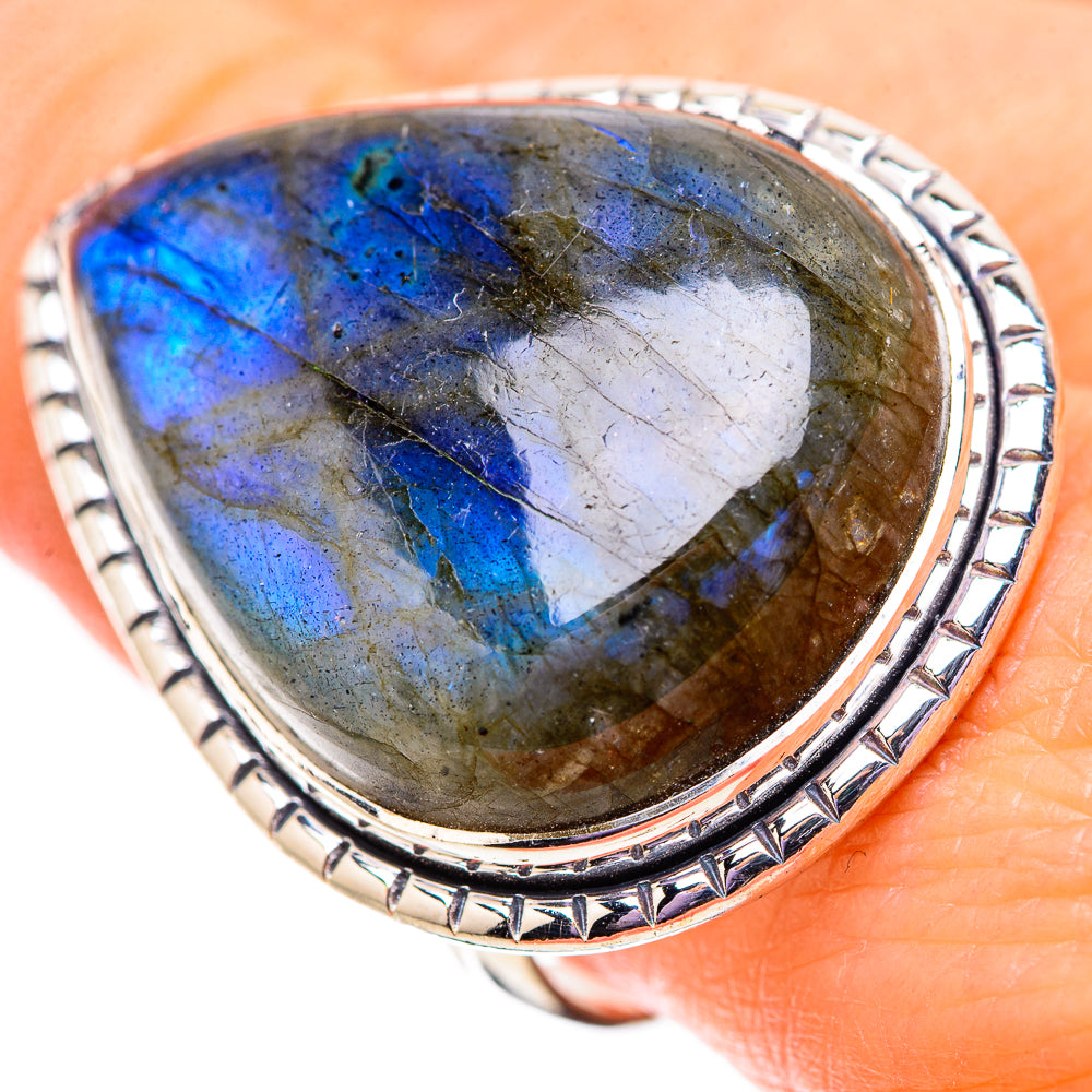 Labradorite Rings handcrafted by Anasilvercos - RING134141