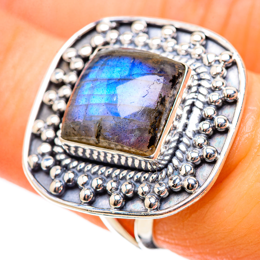 Labradorite Rings handcrafted by Anasilvercos - RING134160