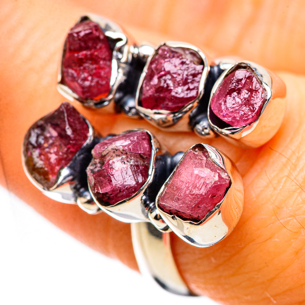 Pink Tourmaline Rings handcrafted by Anasilvercos - RING134171