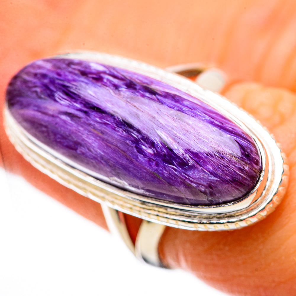 Charoite Rings handcrafted by Anasilvercos - RING134197