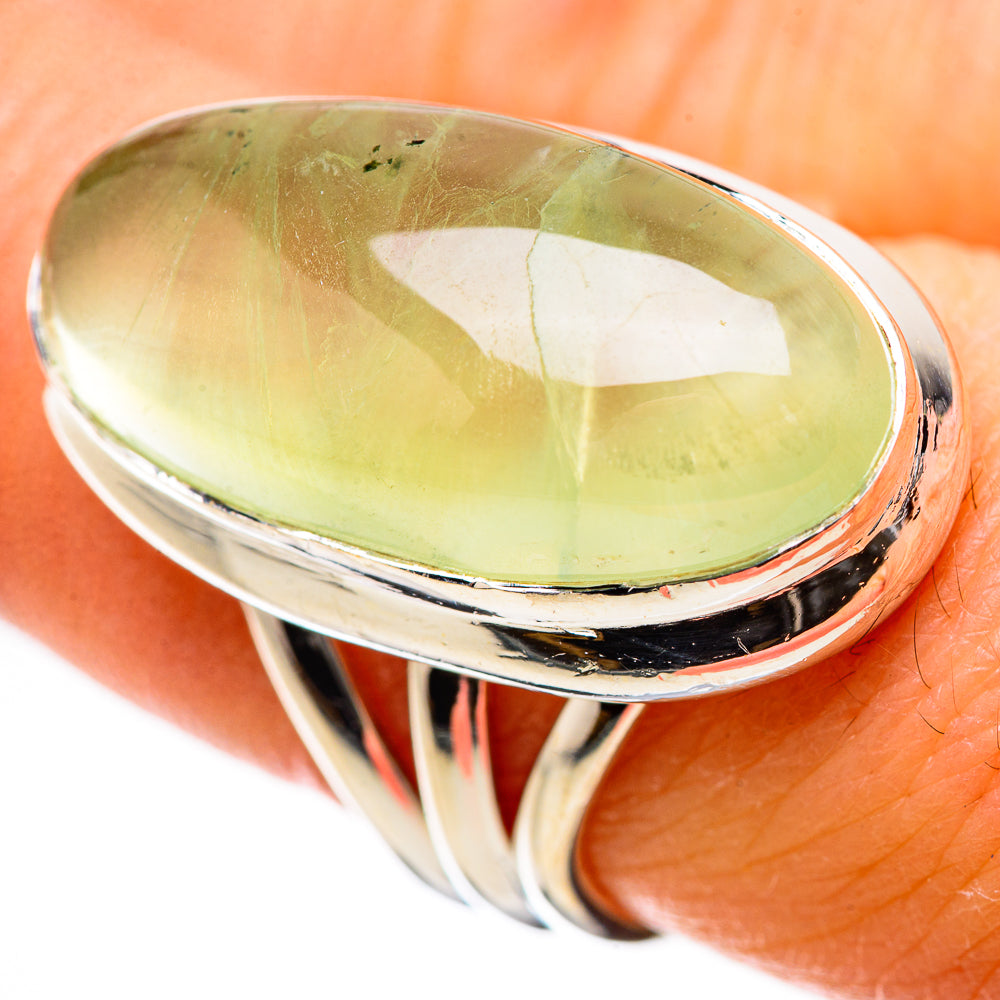 Prehnite Rings handcrafted by Anasilvercos - RING134210