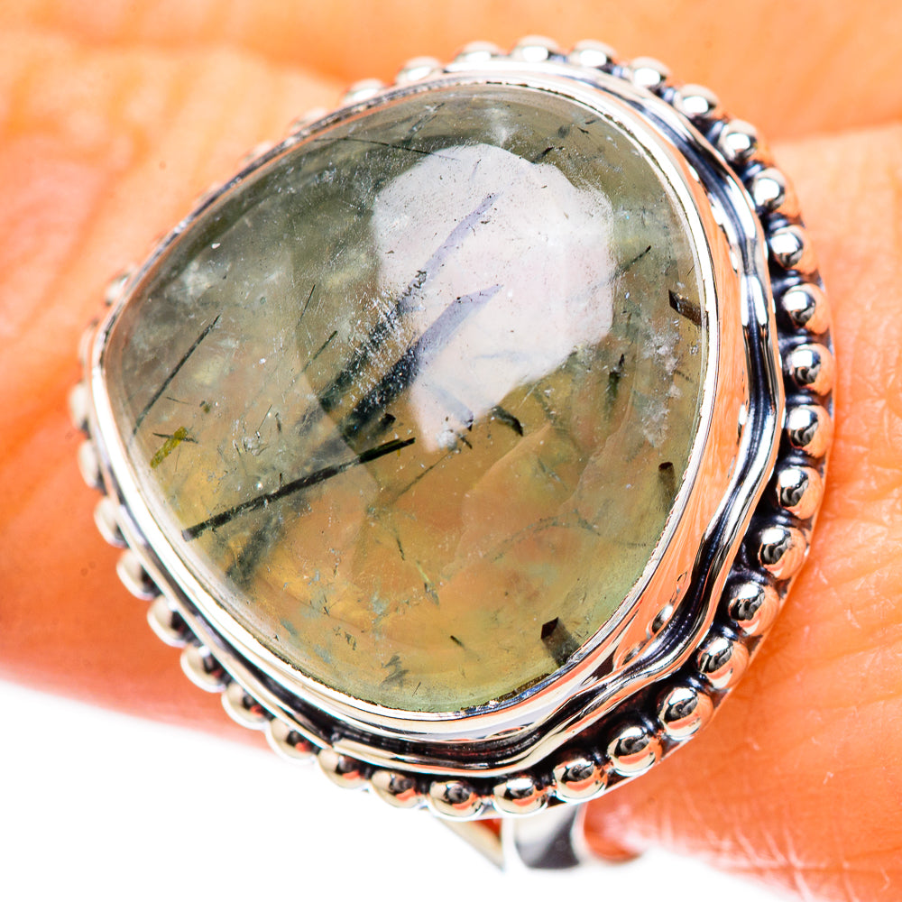 Prehnite Rings handcrafted by Anasilvercos - RING134212
