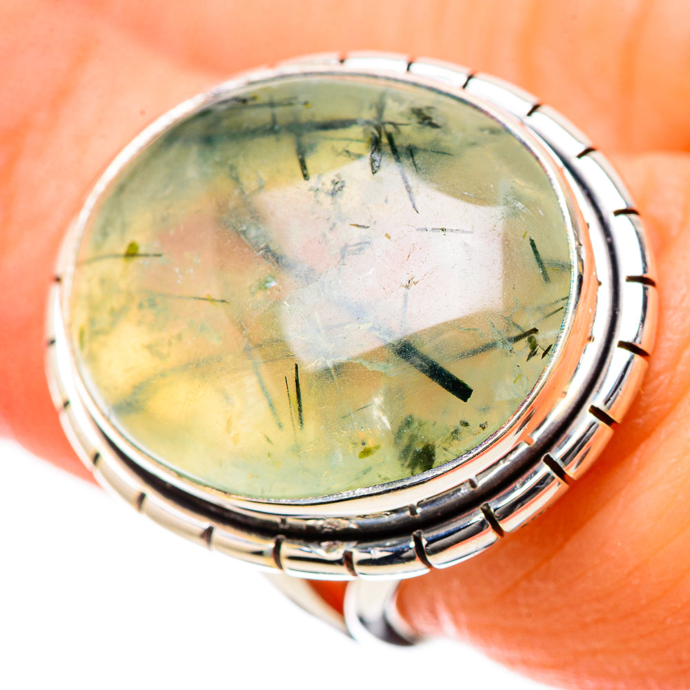 Prehnite Rings handcrafted by Anasilvercos - RING134244