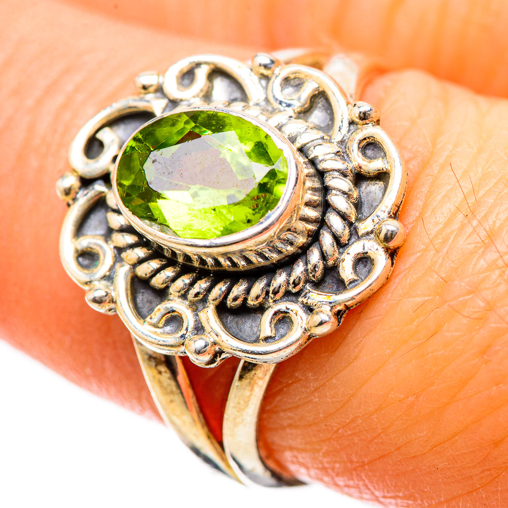 Peridot Rings handcrafted by Anasilvercos - RING134248