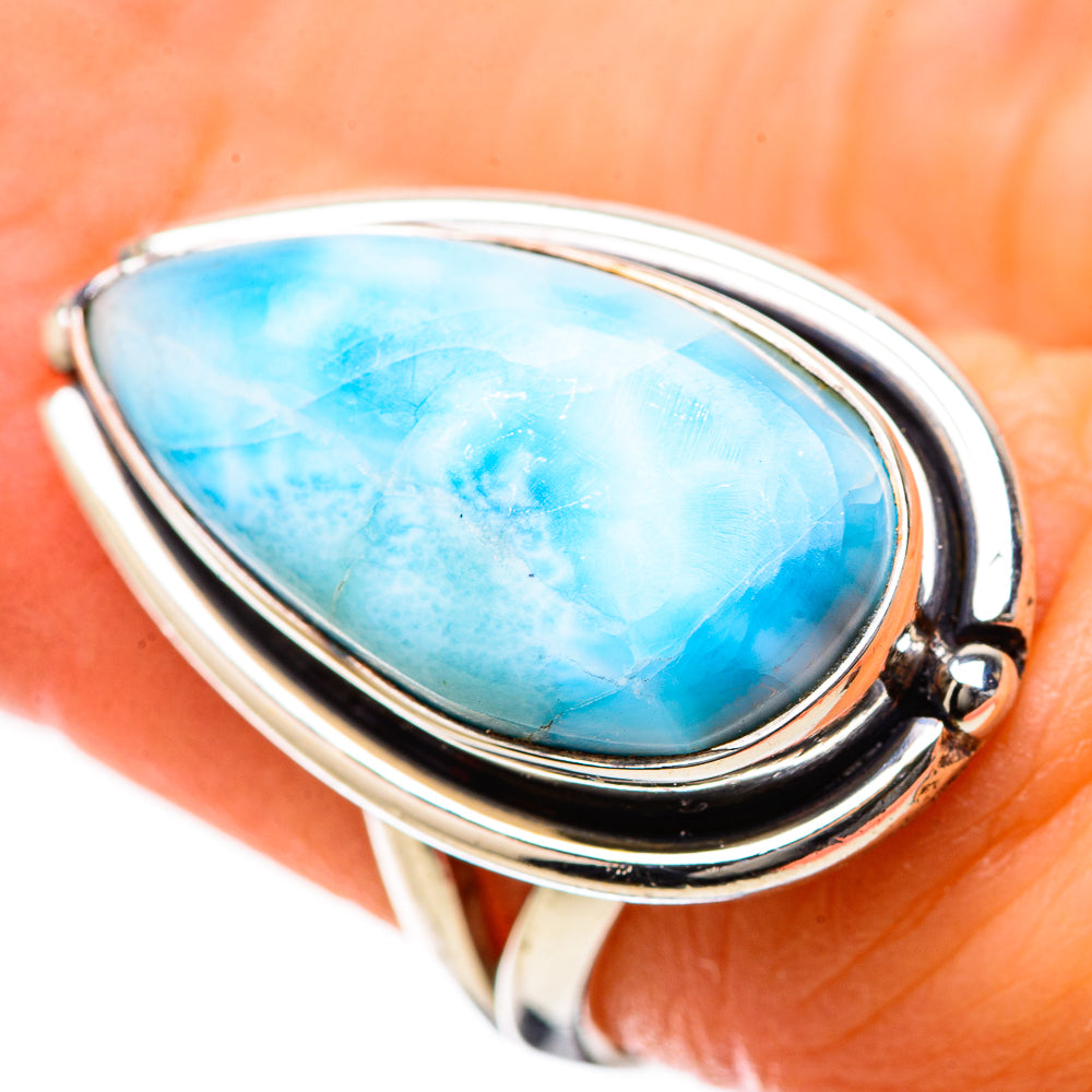 Larimar Rings handcrafted by Anasilvercos - RING134259
