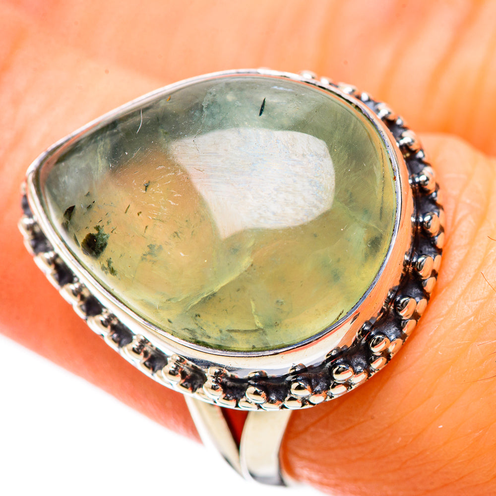 Prehnite Rings handcrafted by Anasilvercos - RING134263