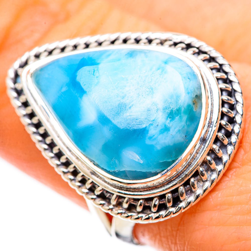 Larimar Rings handcrafted by Anasilvercos - RING134280