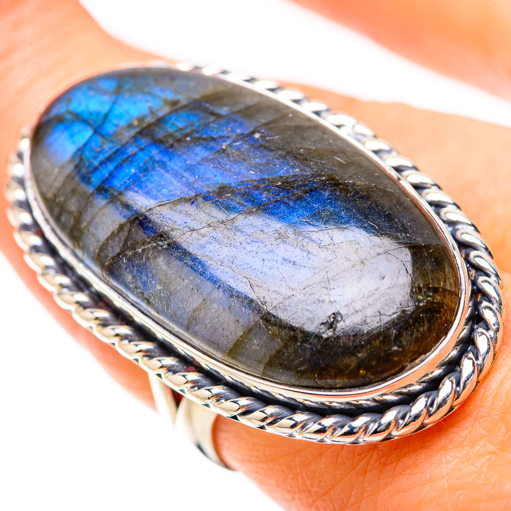 Labradorite Rings handcrafted by Anasilvercos - RING134284