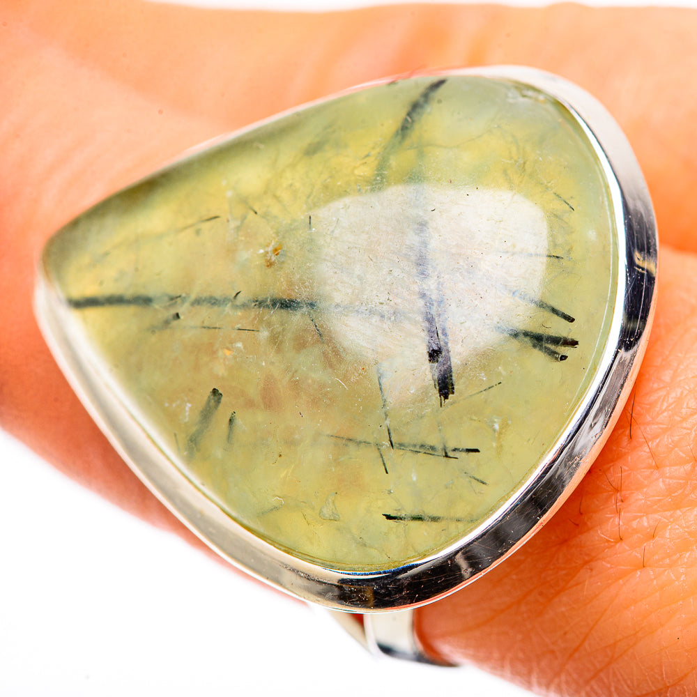 Prehnite Rings handcrafted by Anasilvercos - RING134289