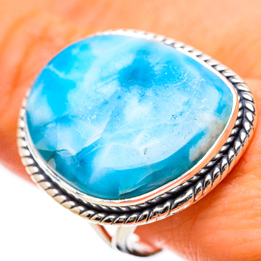 Larimar Rings handcrafted by Anasilvercos - RING134298