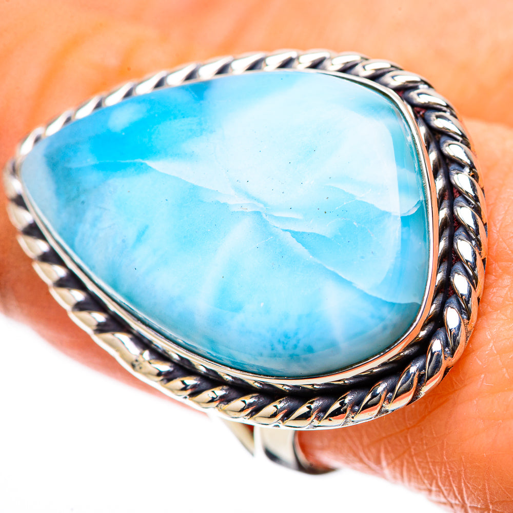 Larimar Rings handcrafted by Anasilvercos - RING134300