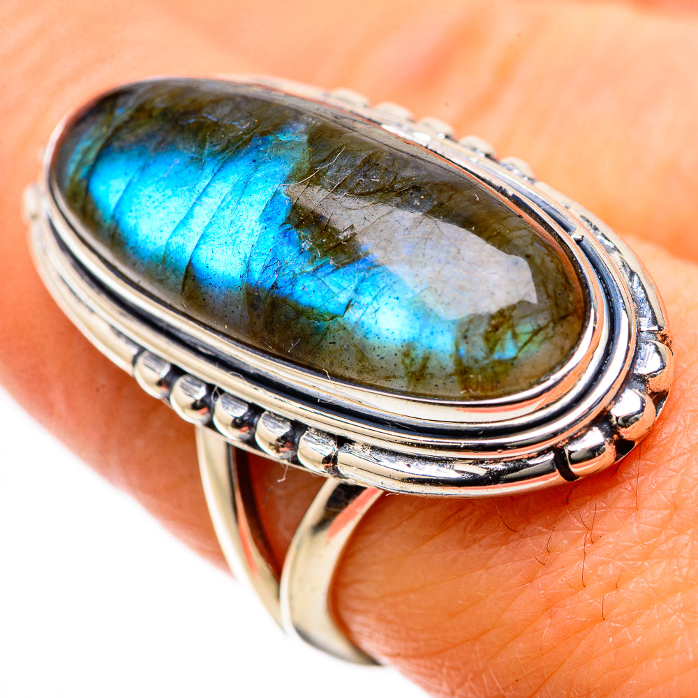 Labradorite Rings handcrafted by Anasilvercos - RING134315