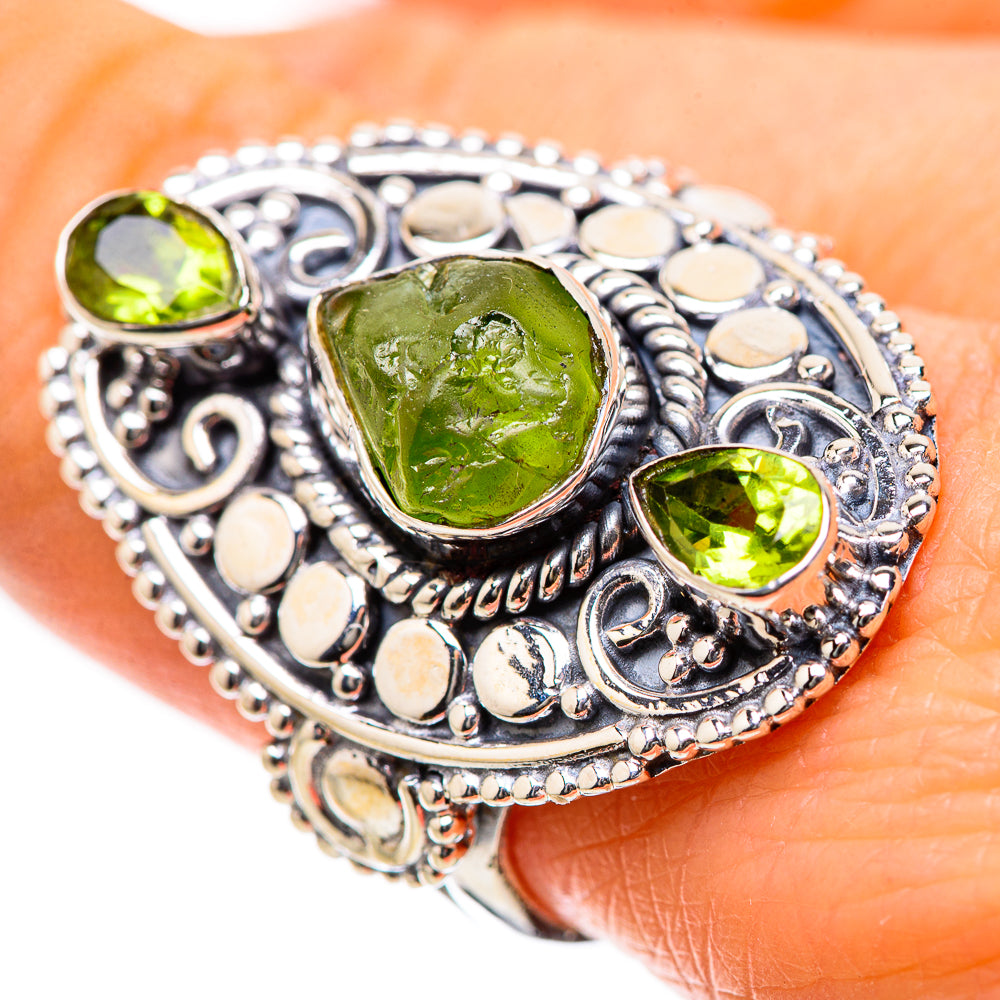 Peridot Rings handcrafted by Anasilvercos - RING134318