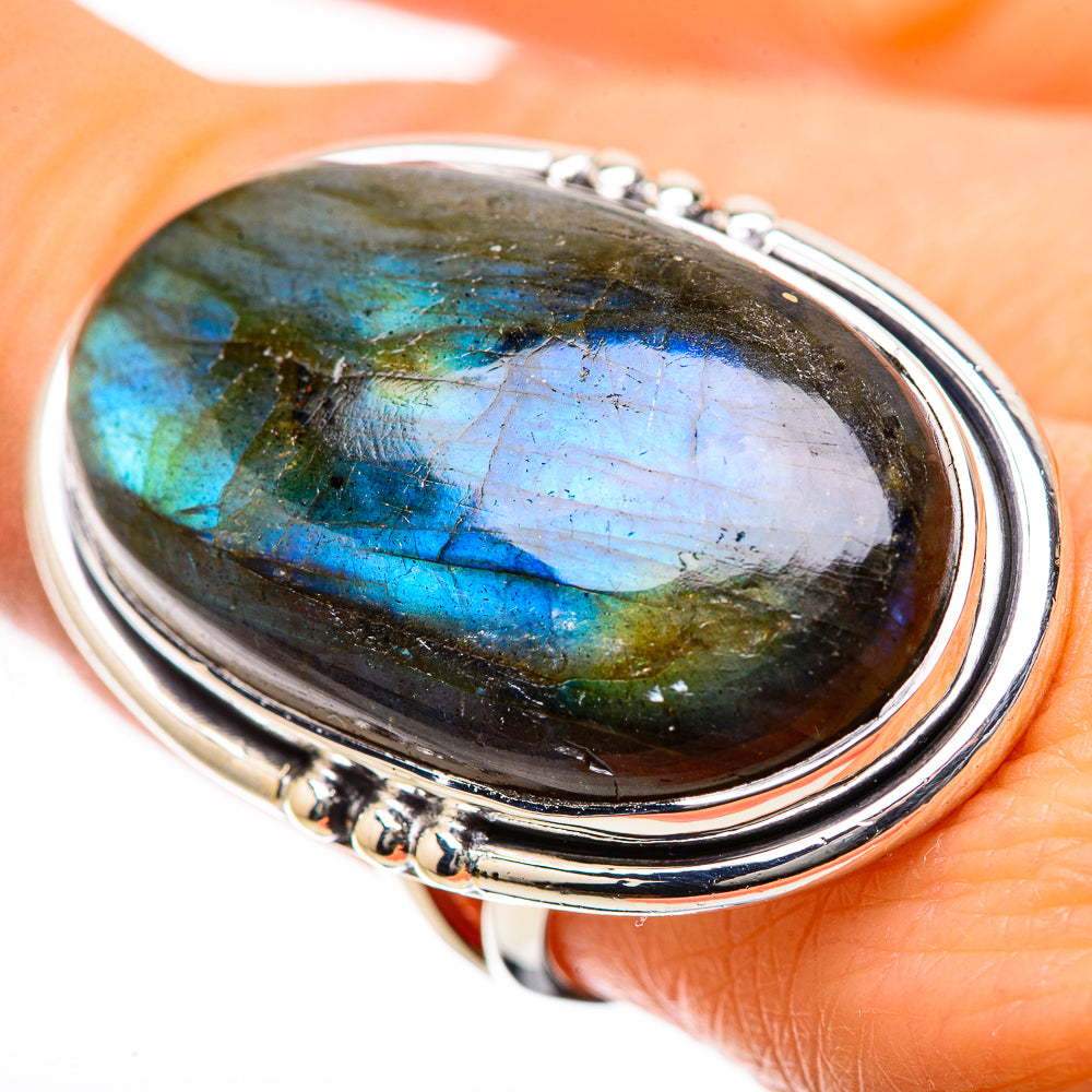 Labradorite Rings handcrafted by Anasilvercos - RING134327