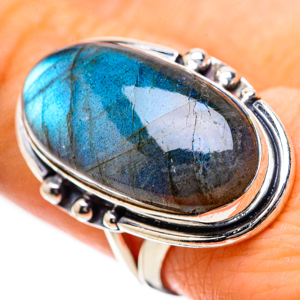 Labradorite Rings handcrafted by Anasilvercos - RING134335
