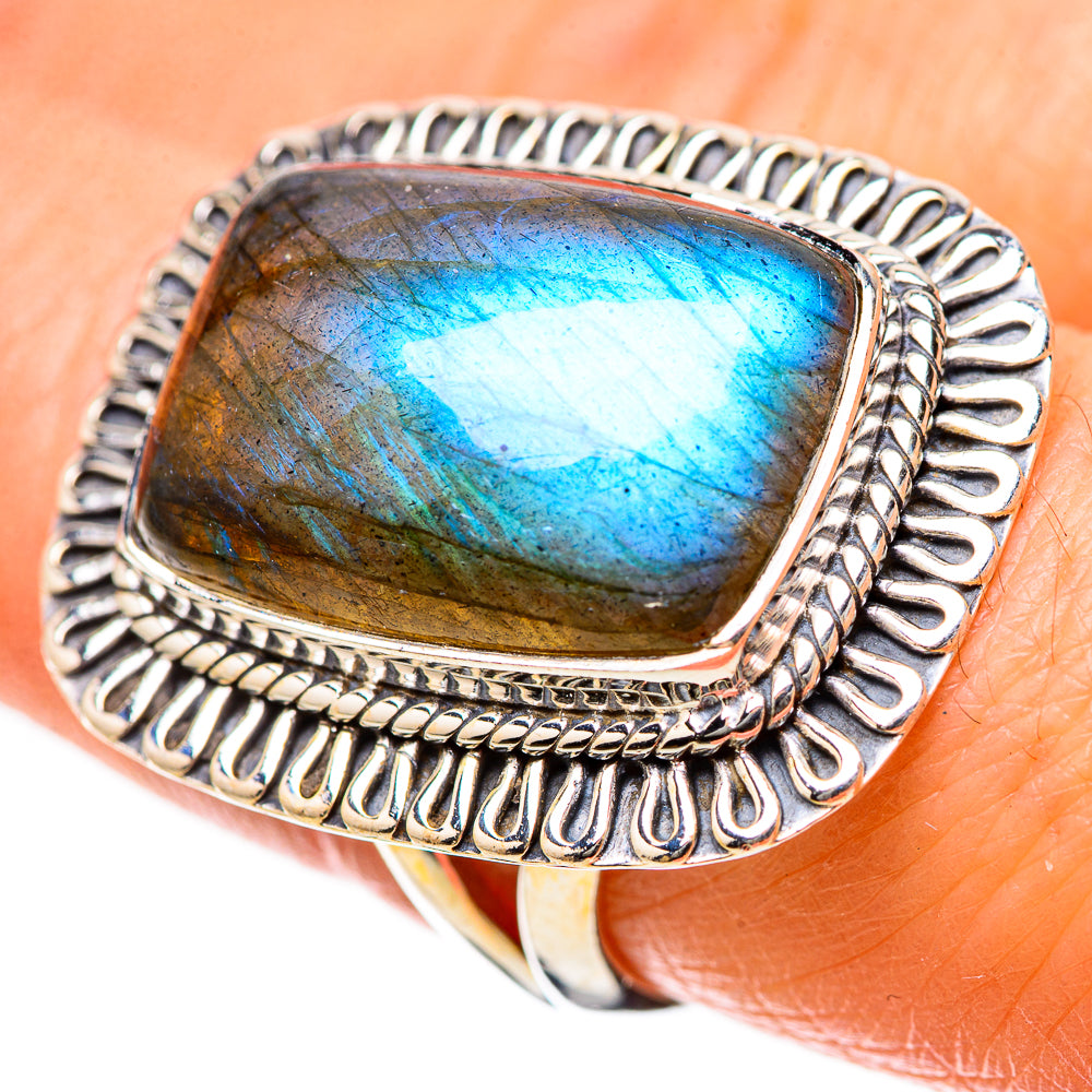 Labradorite Rings handcrafted by Anasilvercos - RING134338