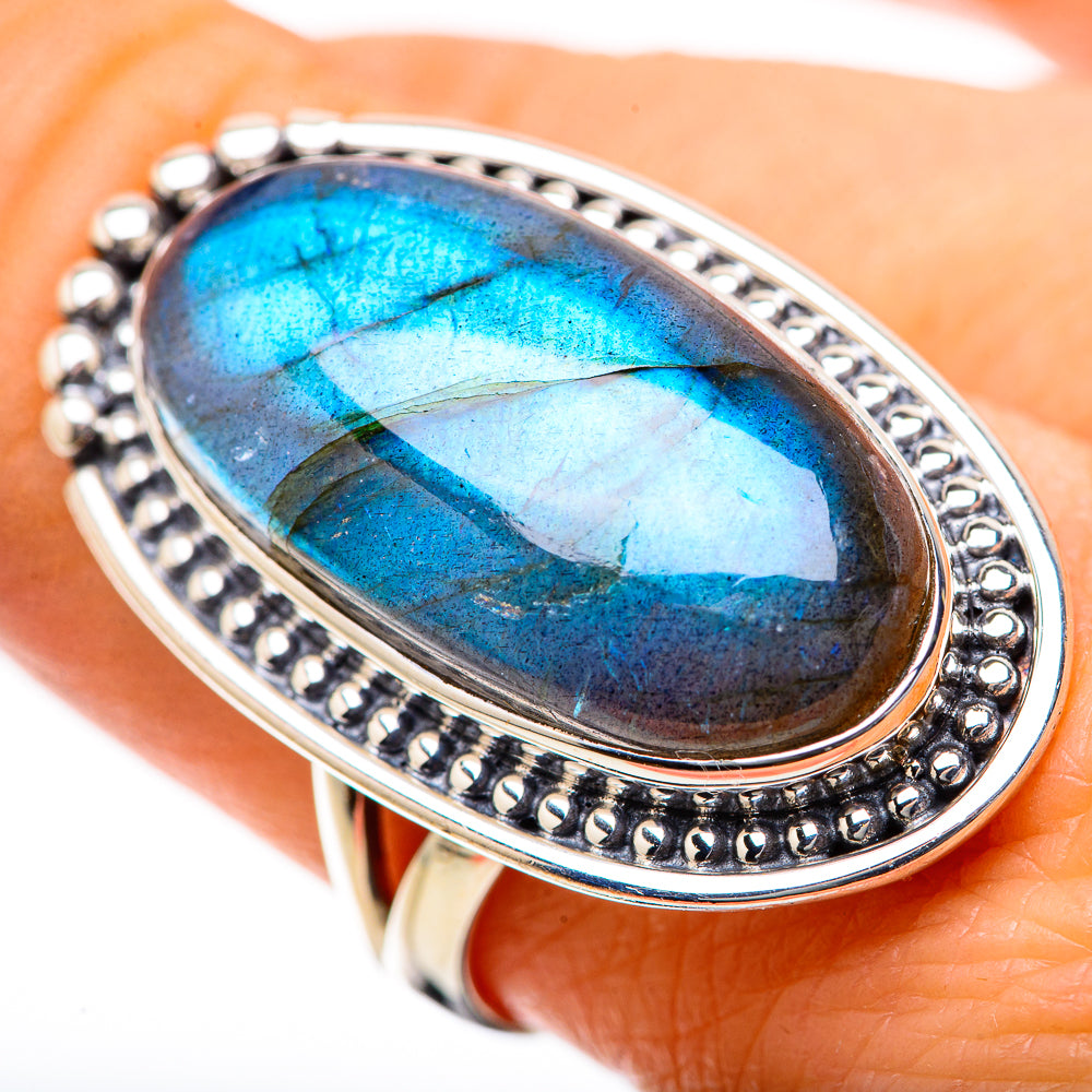 Labradorite Rings handcrafted by Anasilvercos - RING134350
