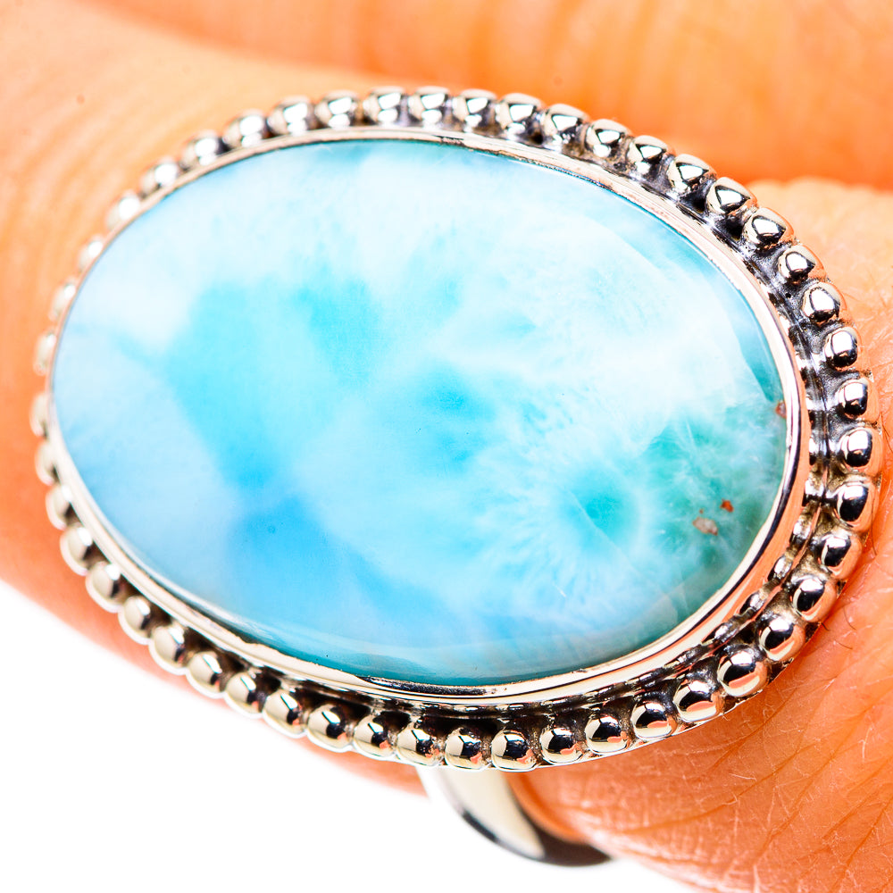Larimar Rings handcrafted by Anasilvercos - RING134361