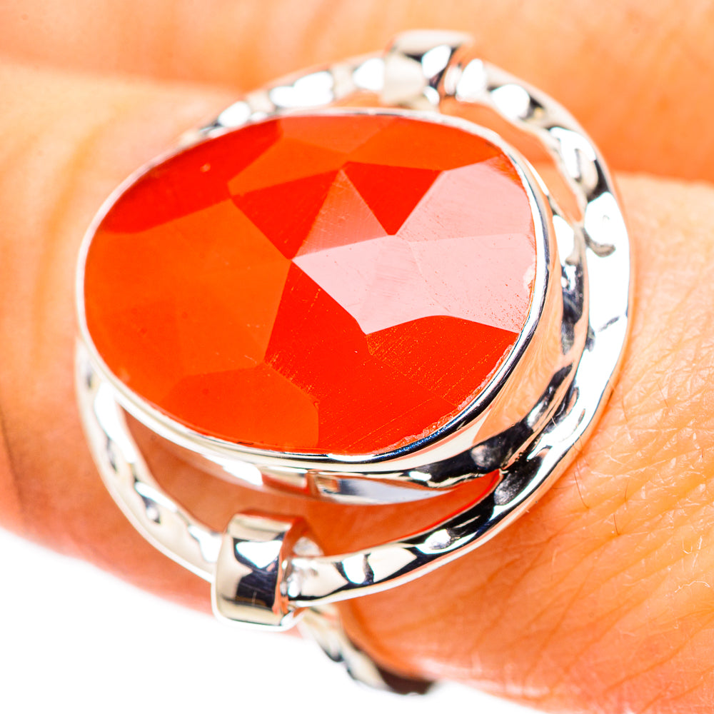 Carnelian Rings handcrafted by Anasilvercos - RING134367
