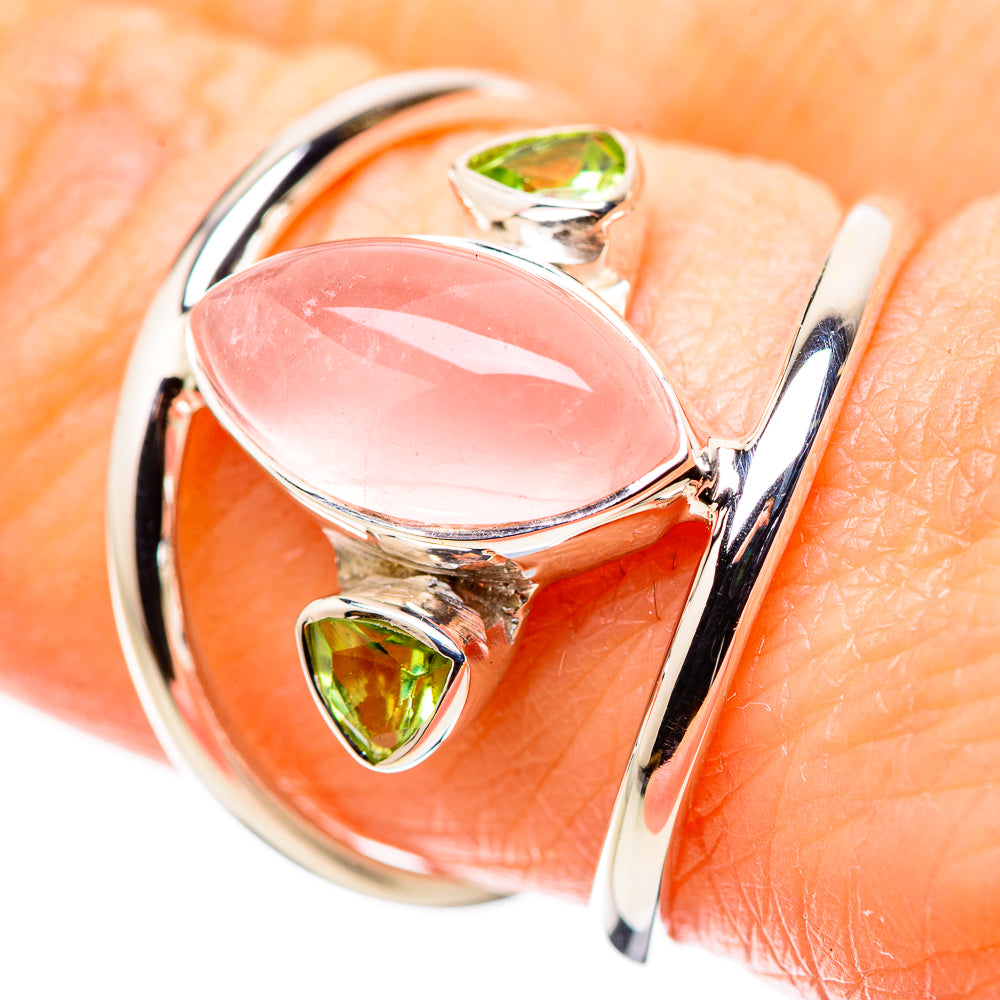 Rose Quartz Rings handcrafted by Anasilvercos - RING134370