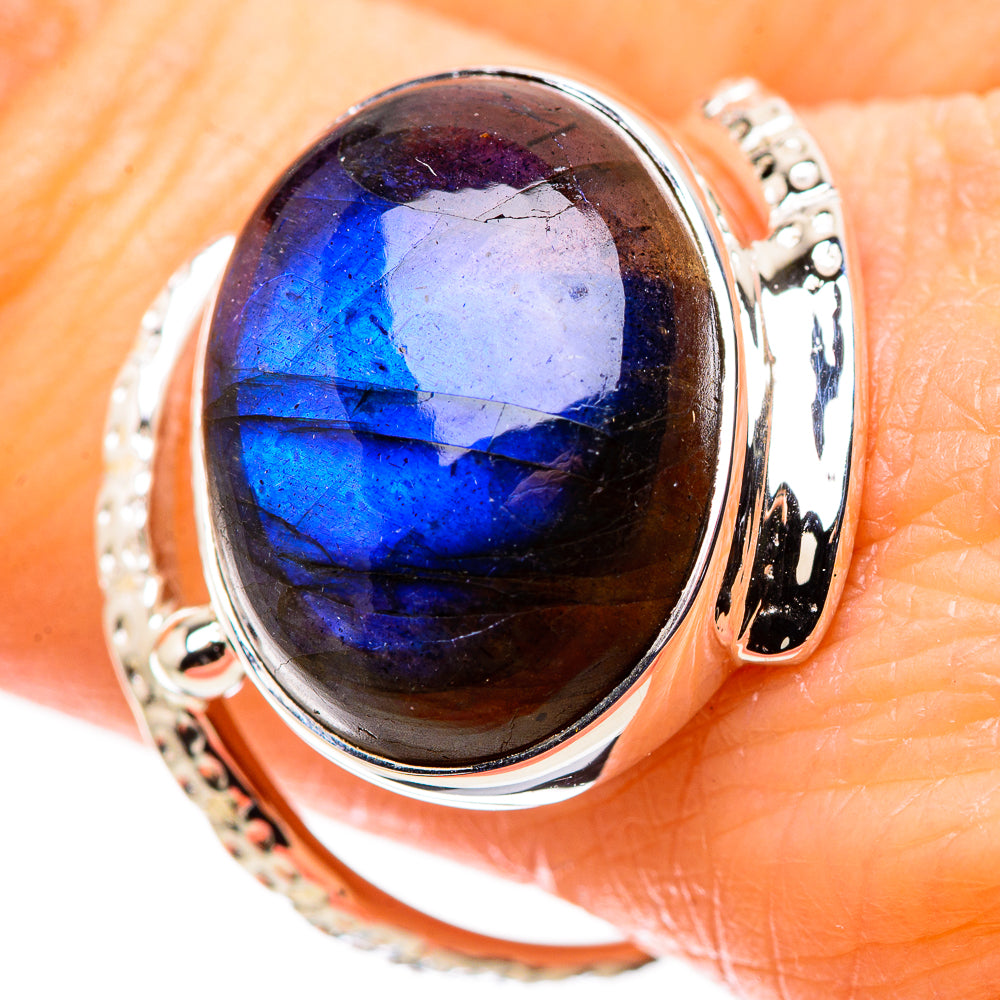 Labradorite Rings handcrafted by Anasilvercos - RING134382