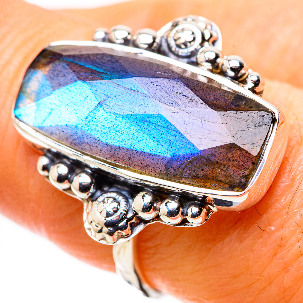 Labradorite Rings handcrafted by Anasilvercos - RING134385
