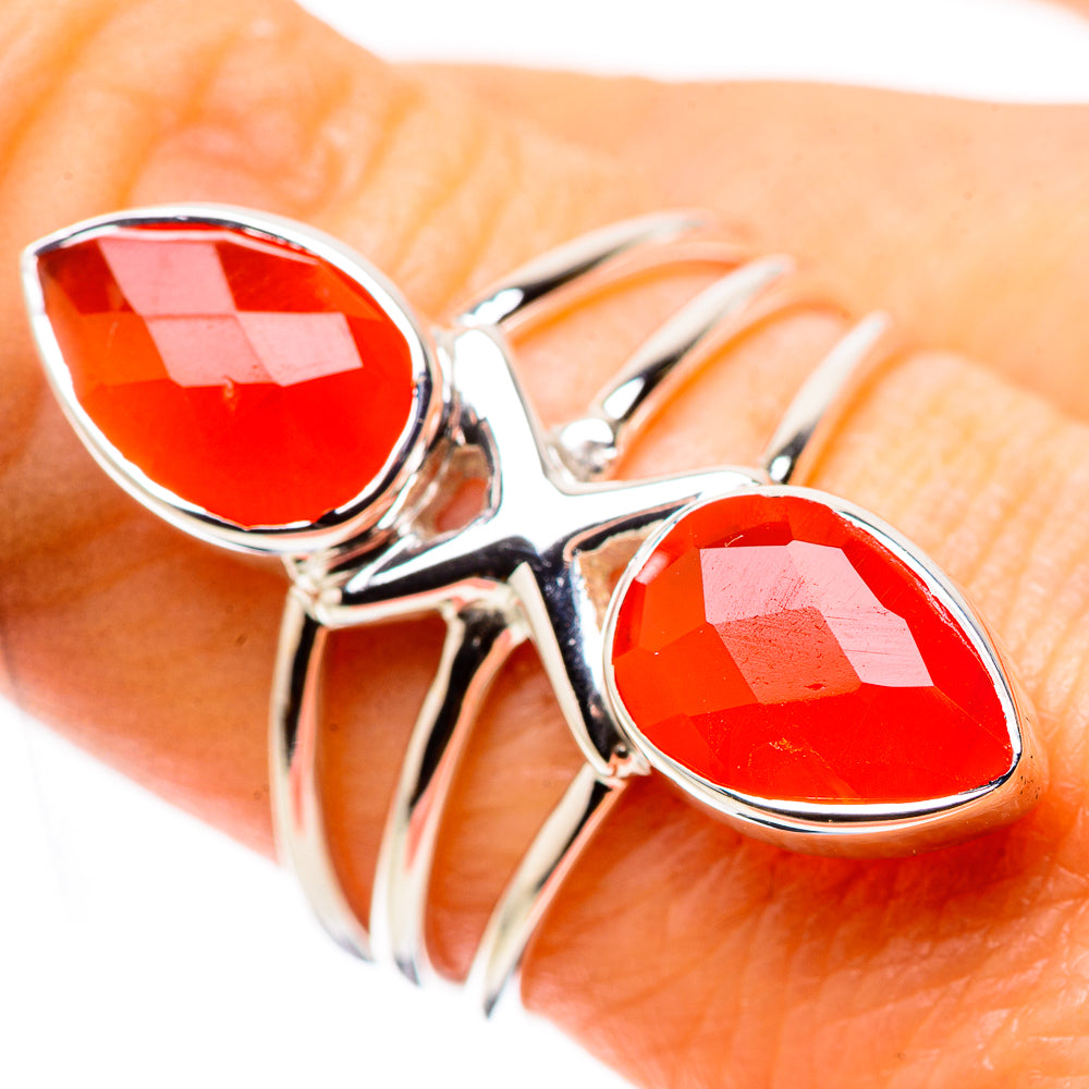 Carnelian Rings handcrafted by Anasilvercos - RING134390
