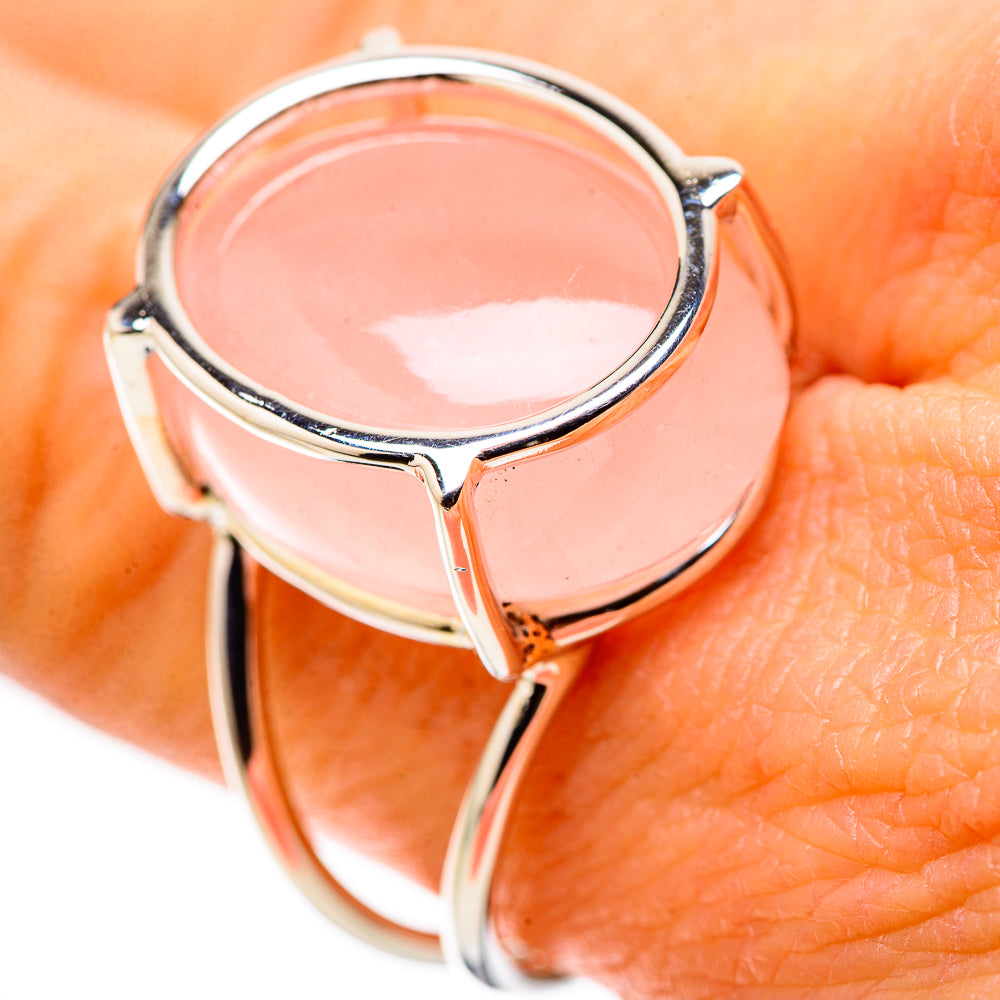Rose Quartz Rings handcrafted by Anasilvercos - RING134392