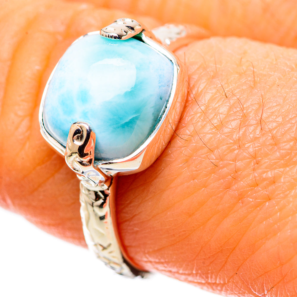 Larimar Rings handcrafted by Anasilvercos - RING134405