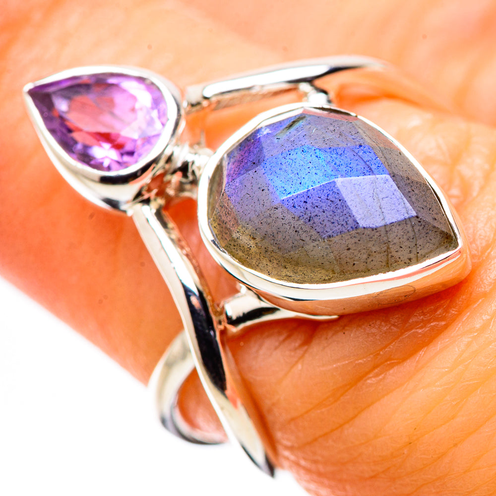 Labradorite Rings handcrafted by Anasilvercos - RING134410