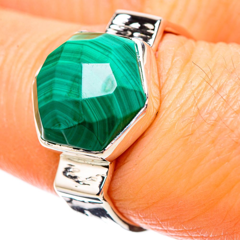 Malachite Rings handcrafted by Anasilvercos - RING134413