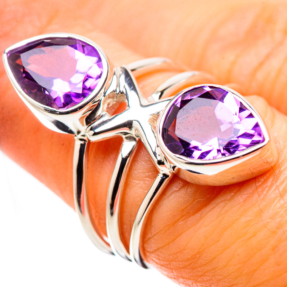 Amethyst Rings handcrafted by Anasilvercos - RING134417