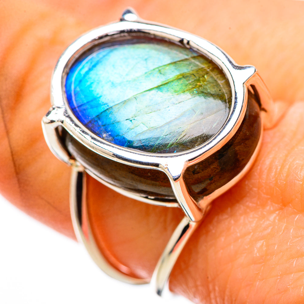 Labradorite Rings handcrafted by Anasilvercos - RING134425