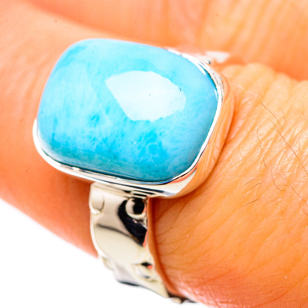 Larimar Rings handcrafted by Anasilvercos - RING134426