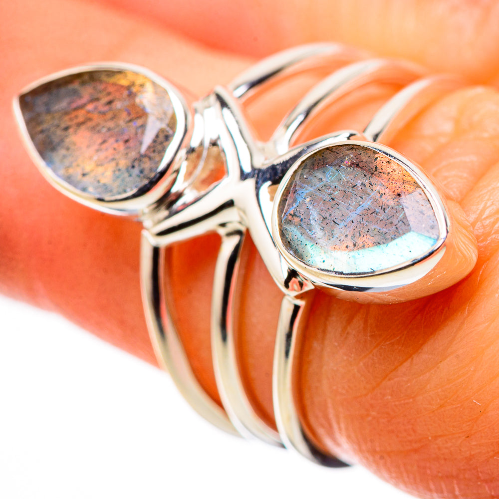 Labradorite Rings handcrafted by Anasilvercos - RING134431