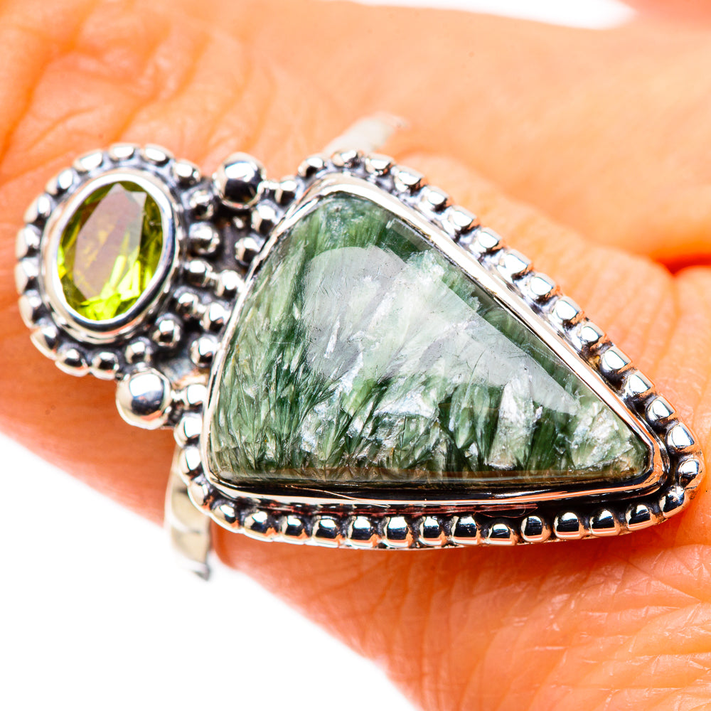 Seraphinite Rings handcrafted by Anasilvercos - RING134434