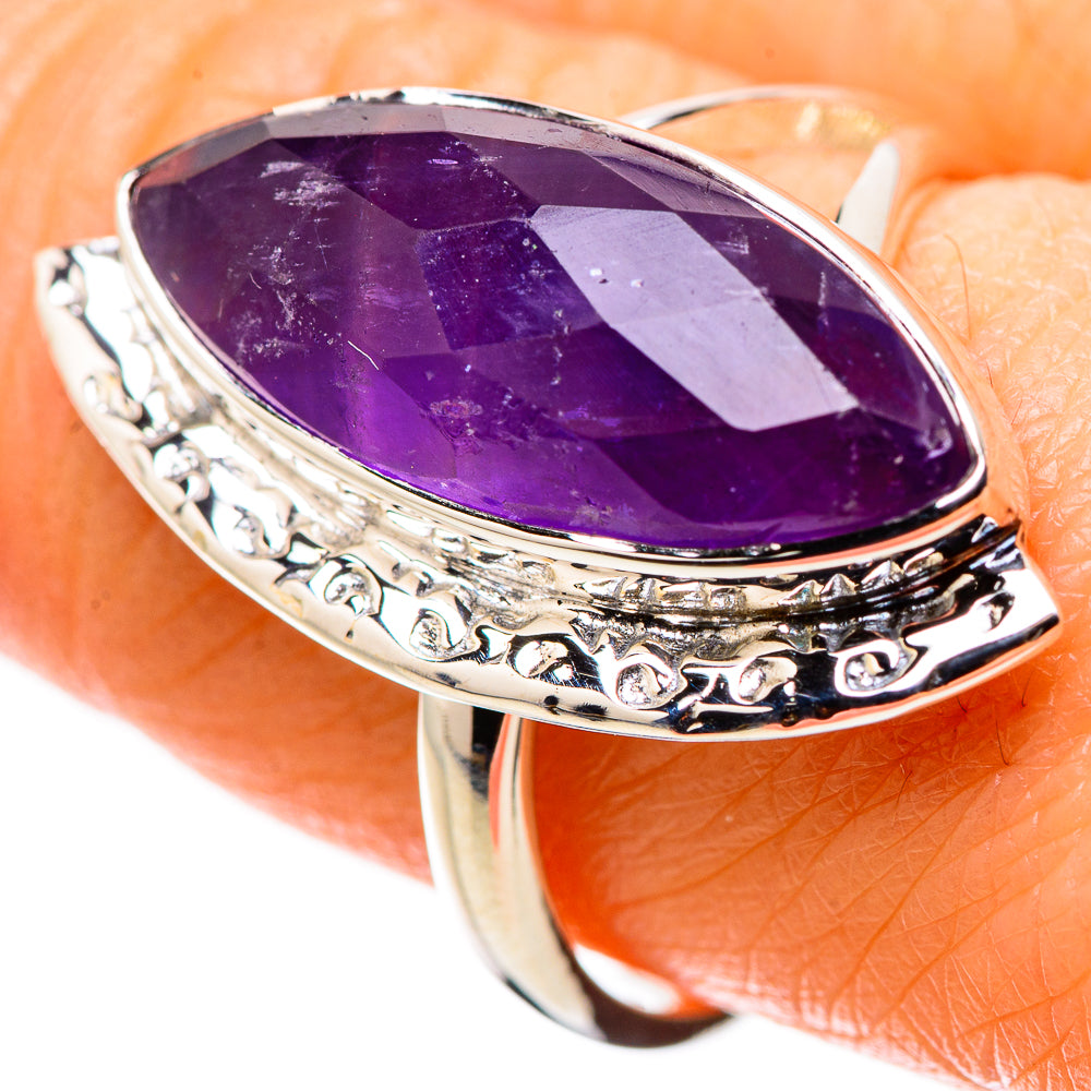 Amethyst Rings handcrafted by Anasilvercos - RING134438