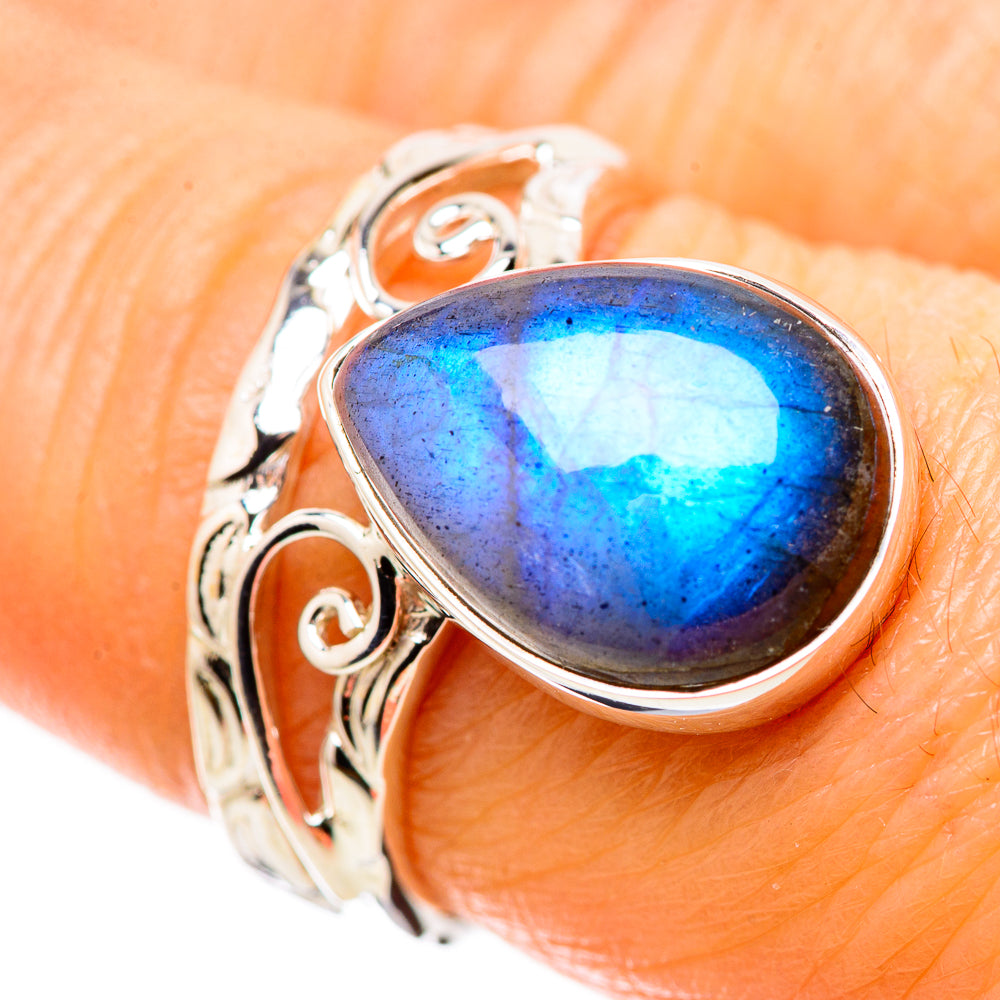 Labradorite Rings handcrafted by Anasilvercos - RING134451